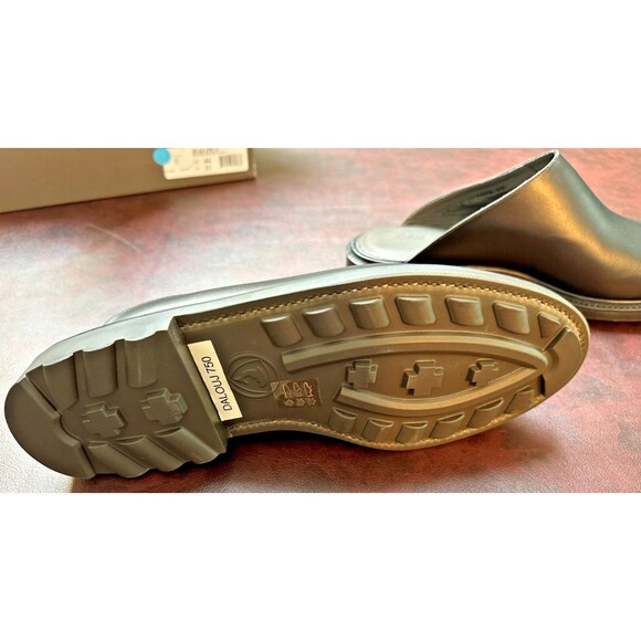 Robert Clergerie Men's Leather Slip-On Shoe Clog Black Luxury Paris mule  $650 - Picture 6 of 9